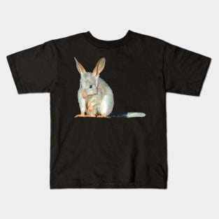 Australian Greater Bilby artwork. Cute little Bilby realistically painted. Australian endangered animal. Kids T-Shirt